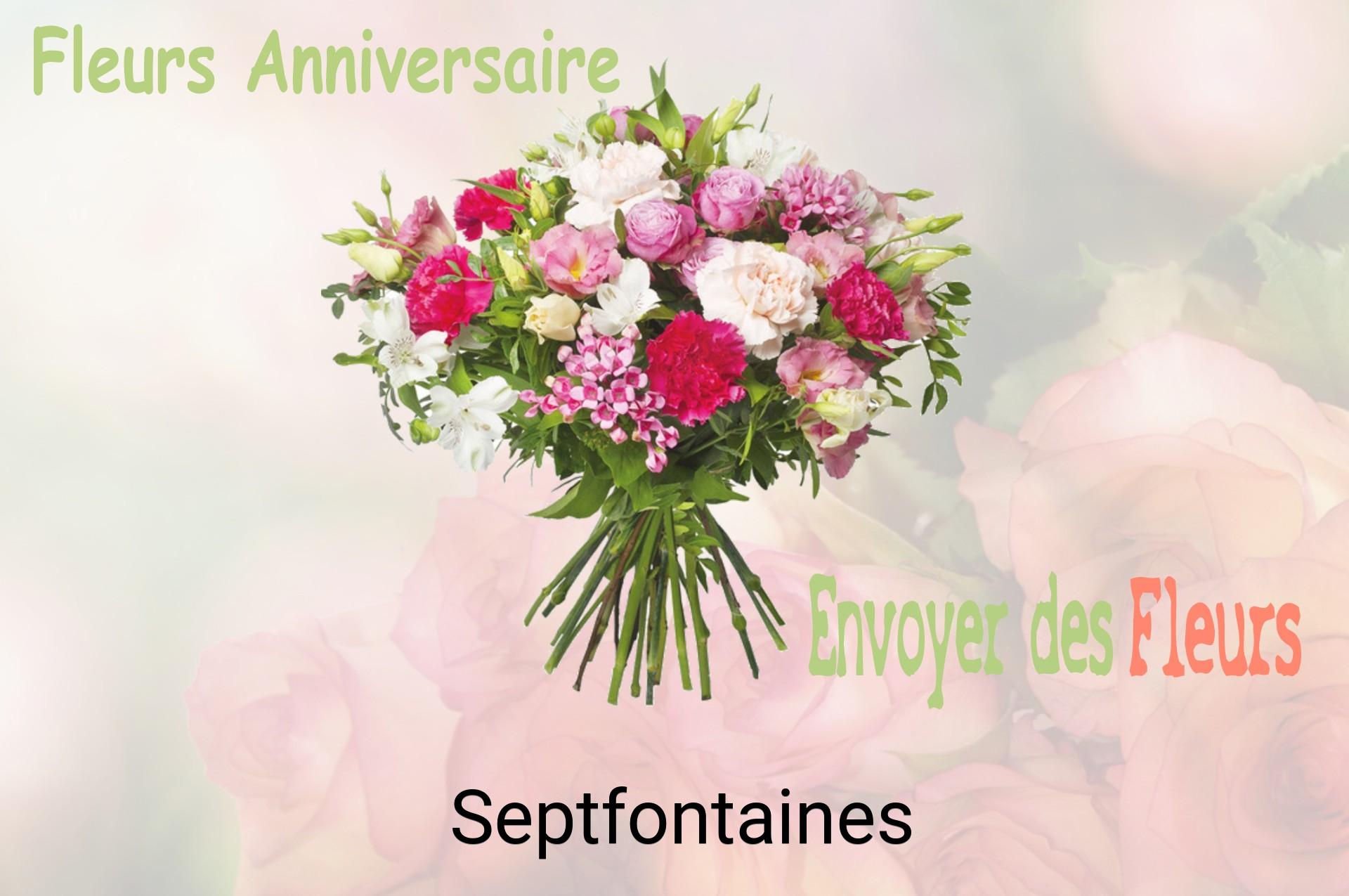 Bouquet de fleurs d’anniversaire livré à Septfontaines