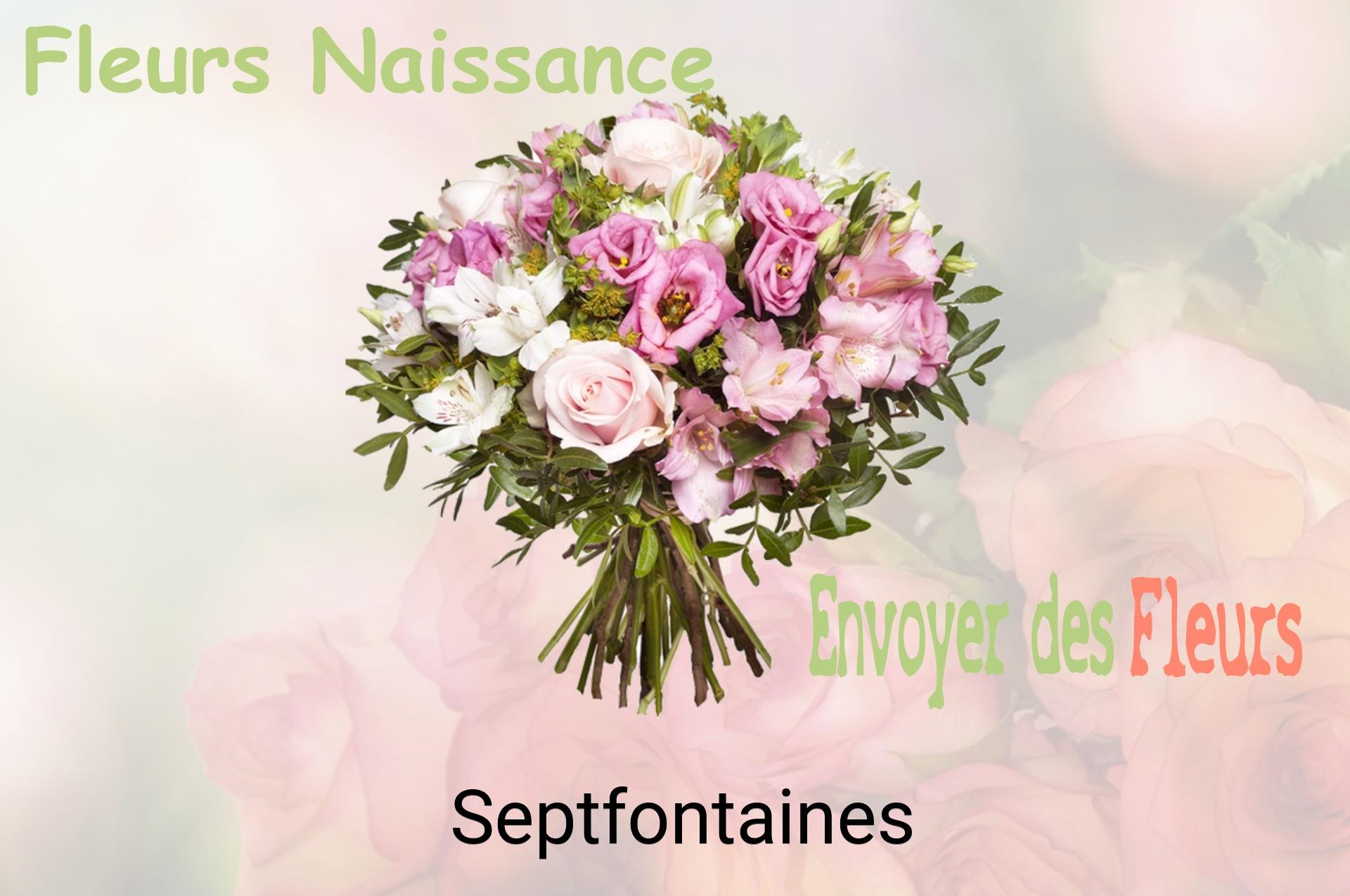 Bouquet de fleurs de naissance livré à Septfontaines